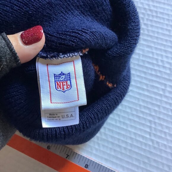 Denver Broncos NFL Team Knit Beanie Hat With Pom & Embroidered Logo One Size - Picture 4 of 5